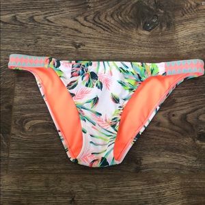 Tropical pattern bikini bottoms